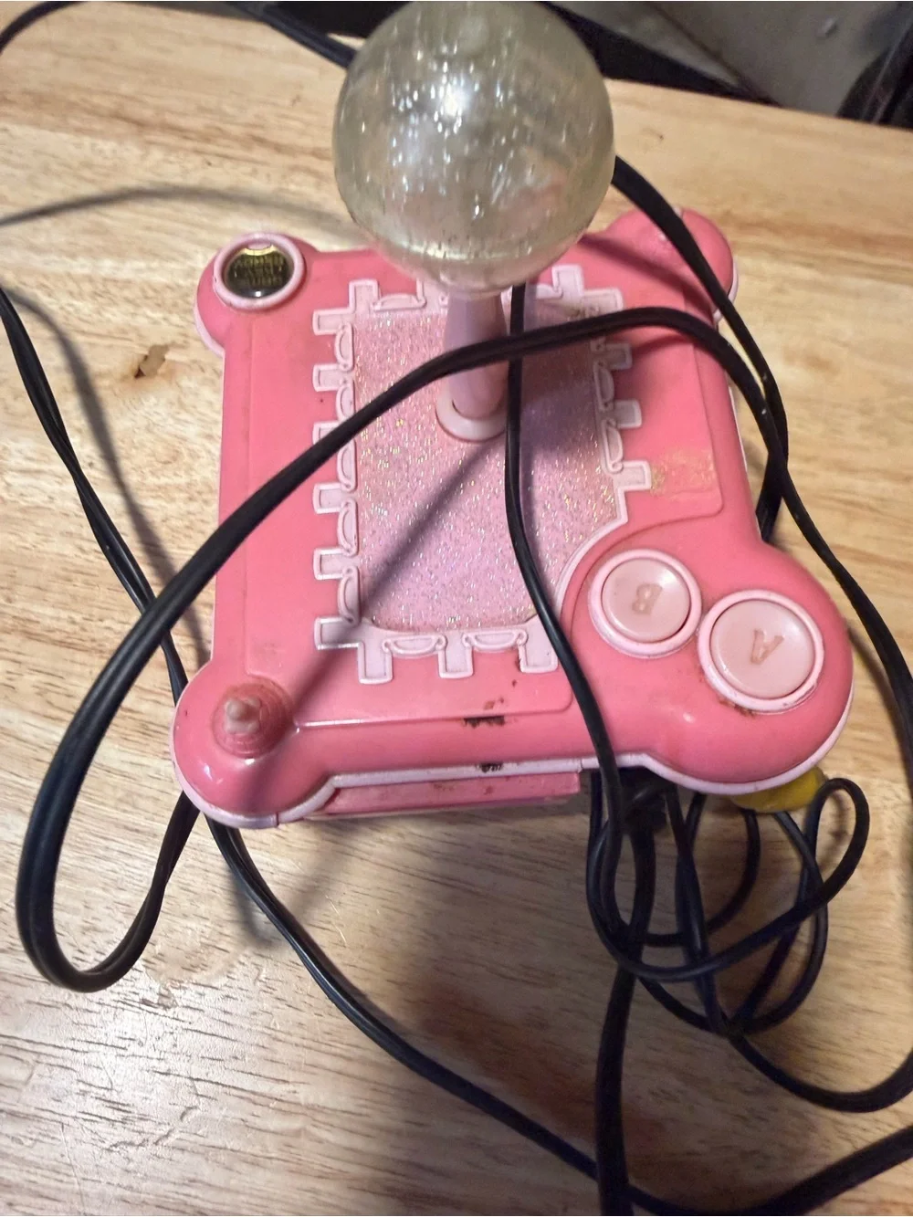 Pink Video Game Console - Pink Handheld/TV Adapter
